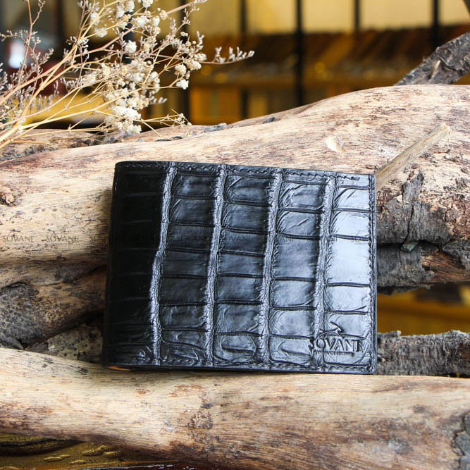 Sovani Leather | Trang chủ Ví cá sấu nam cao cấp, dáng ngang - Crocodile Leather - SL1106