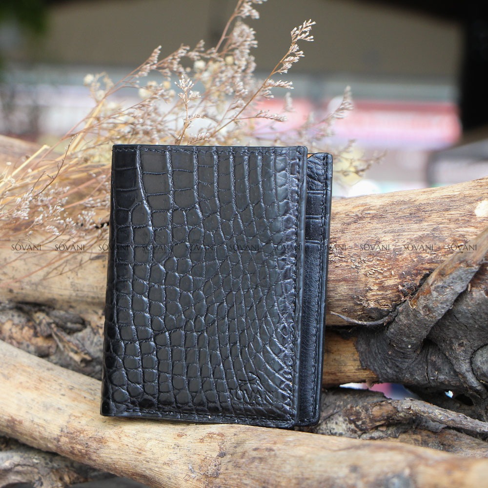 Sovani Leather | Trang chủ Ví cá sấu nam cao cấp, dáng đứng - Crocodile Leather - SL1107