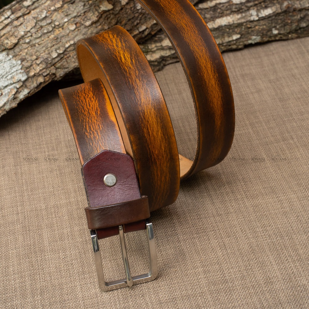 Sovani Leather | Trang chủ Thắt lưng nam cao cấp Veg Tanned - Khóa kim - SL2205