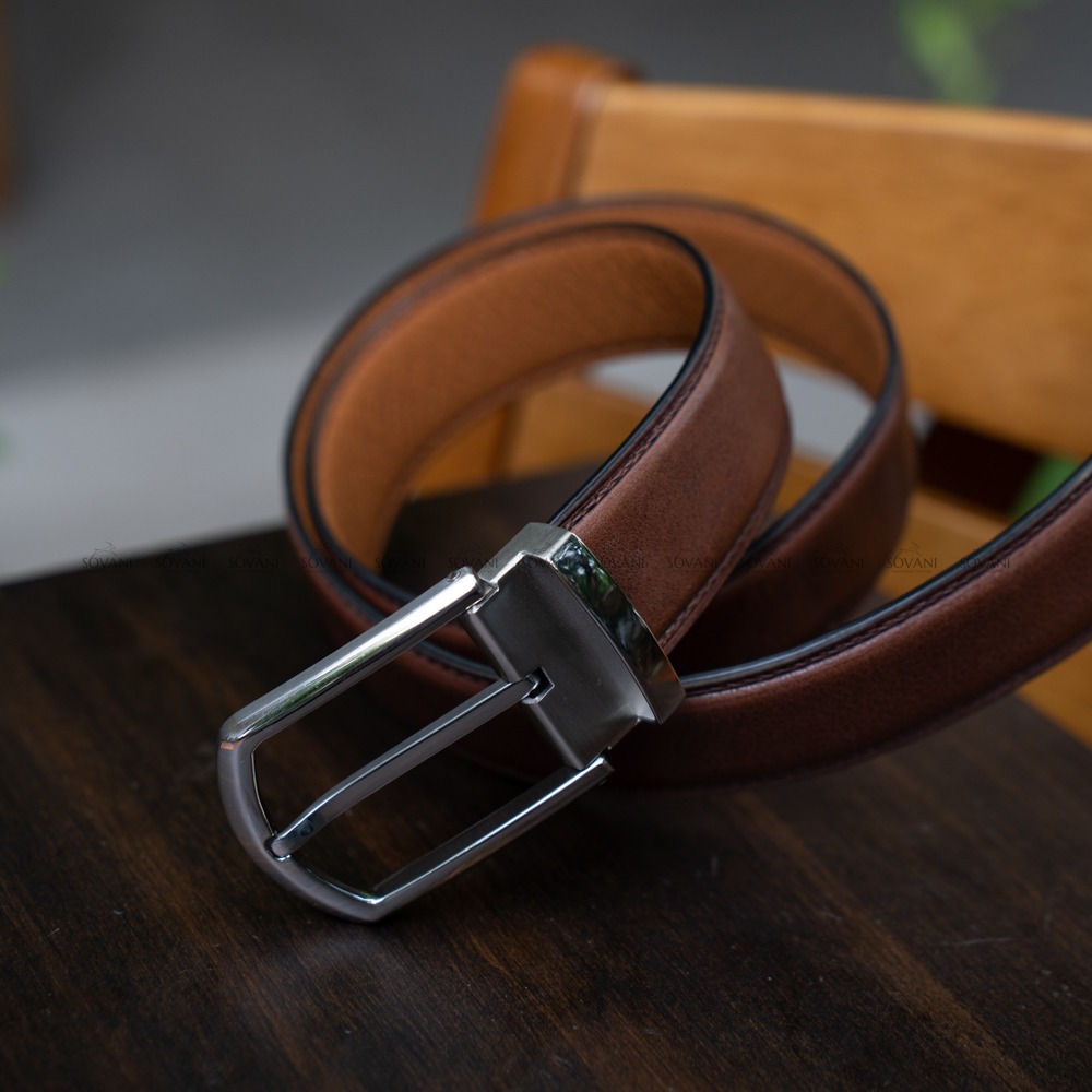 Sovani Leather | Trang chủ Thắt lưng nam cao cấp Vachetta - Màu nâu - SL2208