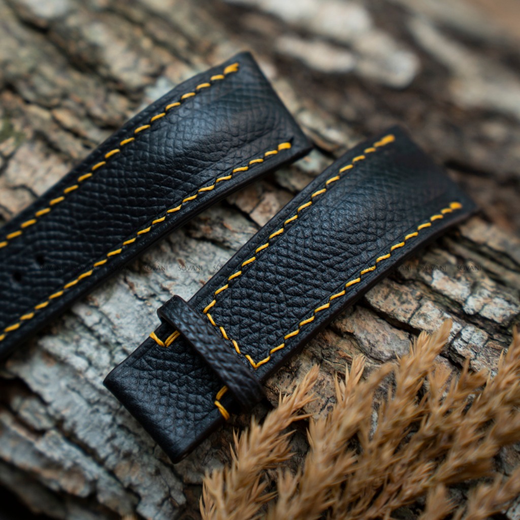 Sovani Leather | Trang chủ Dây đồng hồ cao cấp, màu đen - Epsom Hass - SL4403