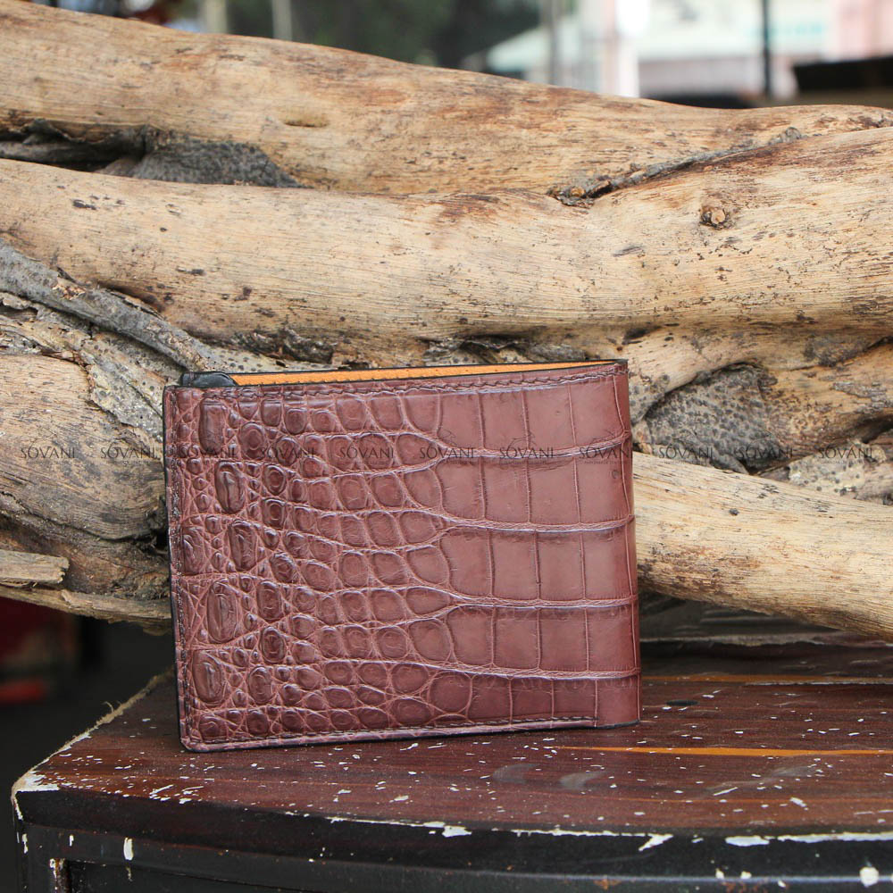 Ví da nam cao cấp, da cá sấu - Crocodile Leather - SL1108